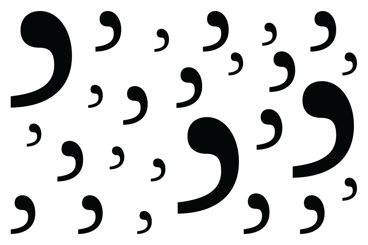 an illustration of commas