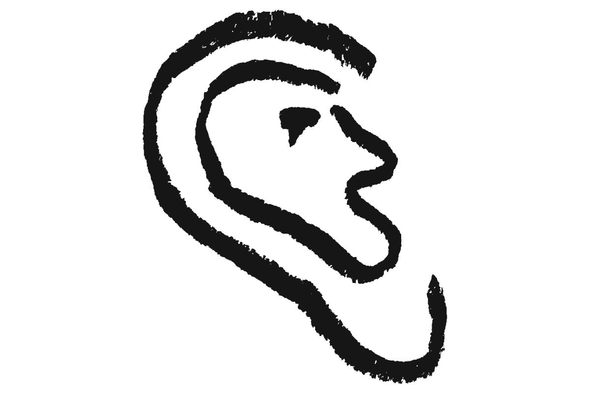 an illustration of an ear